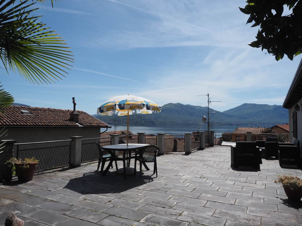 Terrasse Ferienwohnung Franziskas Place Cannero Riviera Lago Maggiore