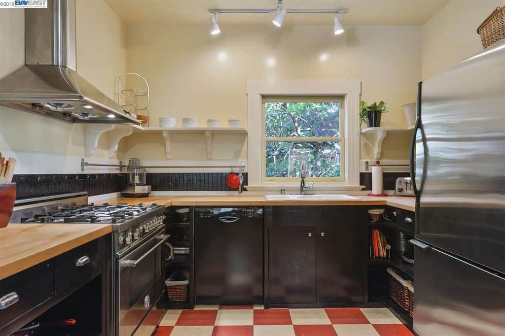 The kitchen is stocked with sauces, condiments, and pantry items from all over the world The kitchen is stocked with sauces, condiments, and pantry items from all over the world