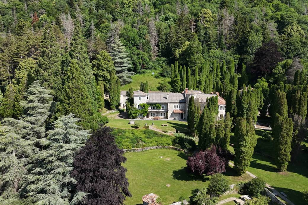 The estate set within private parkland in the Jura mountains The estate set within private parkland in the Jura mountains