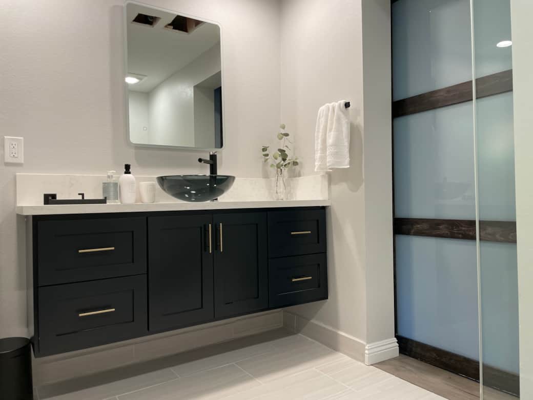 Downstairs restroom 