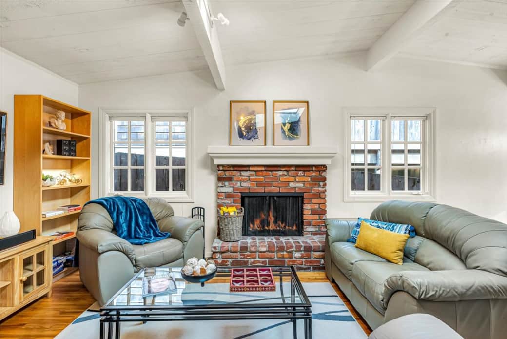 Living Room with Gas assist Fireplace