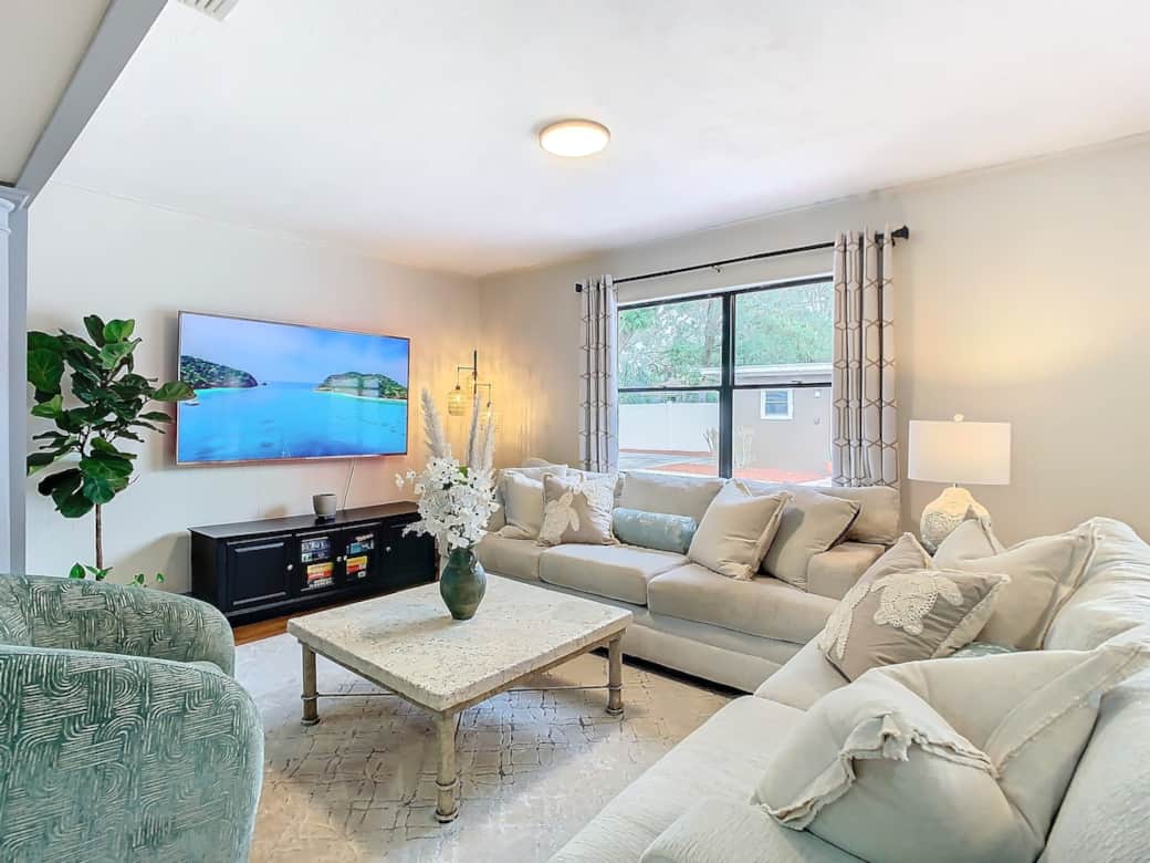 70in TV and board games for entertainment 70in TV and board games for entertainment