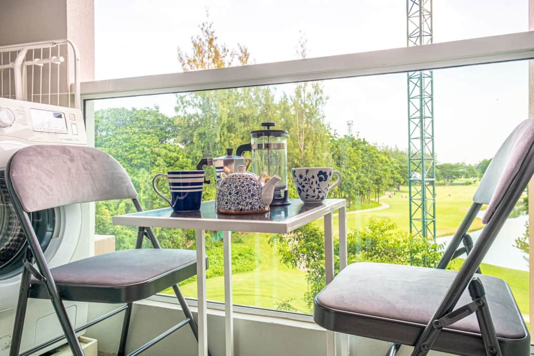 Start the Day with Balcony Breakfasts with this View.