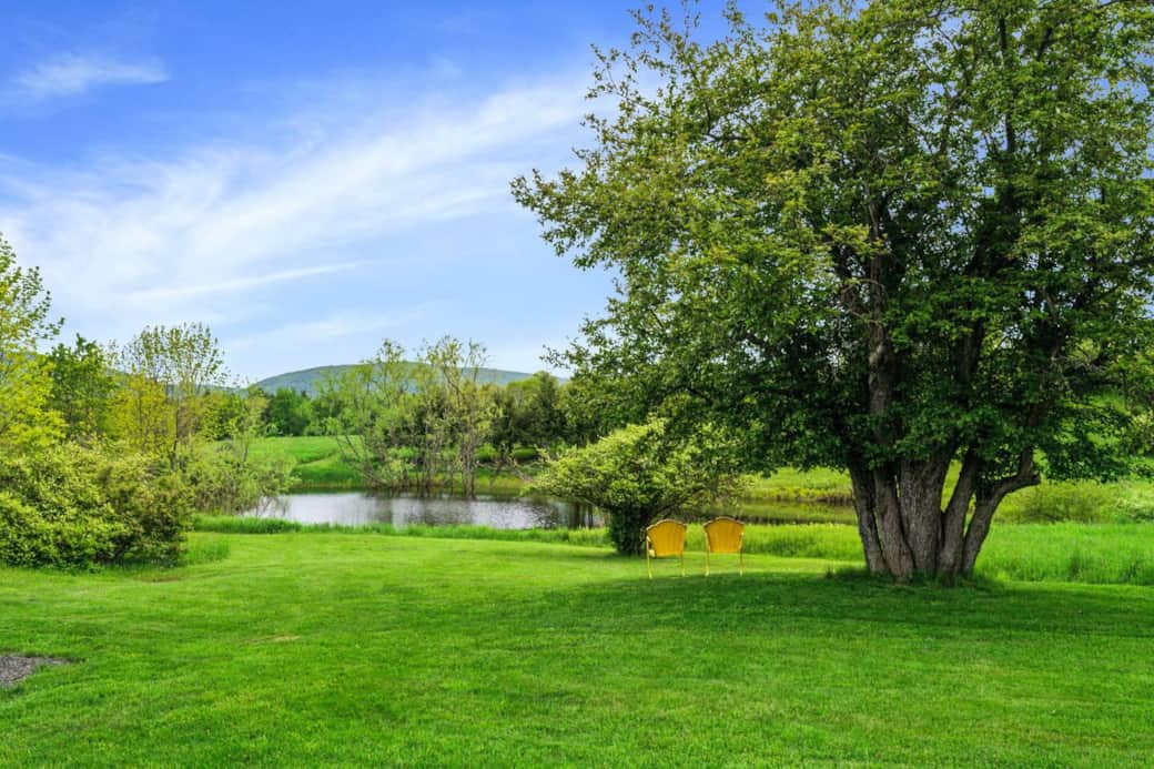 The spring fed pond abound with wildlife and provides peaceful observance.