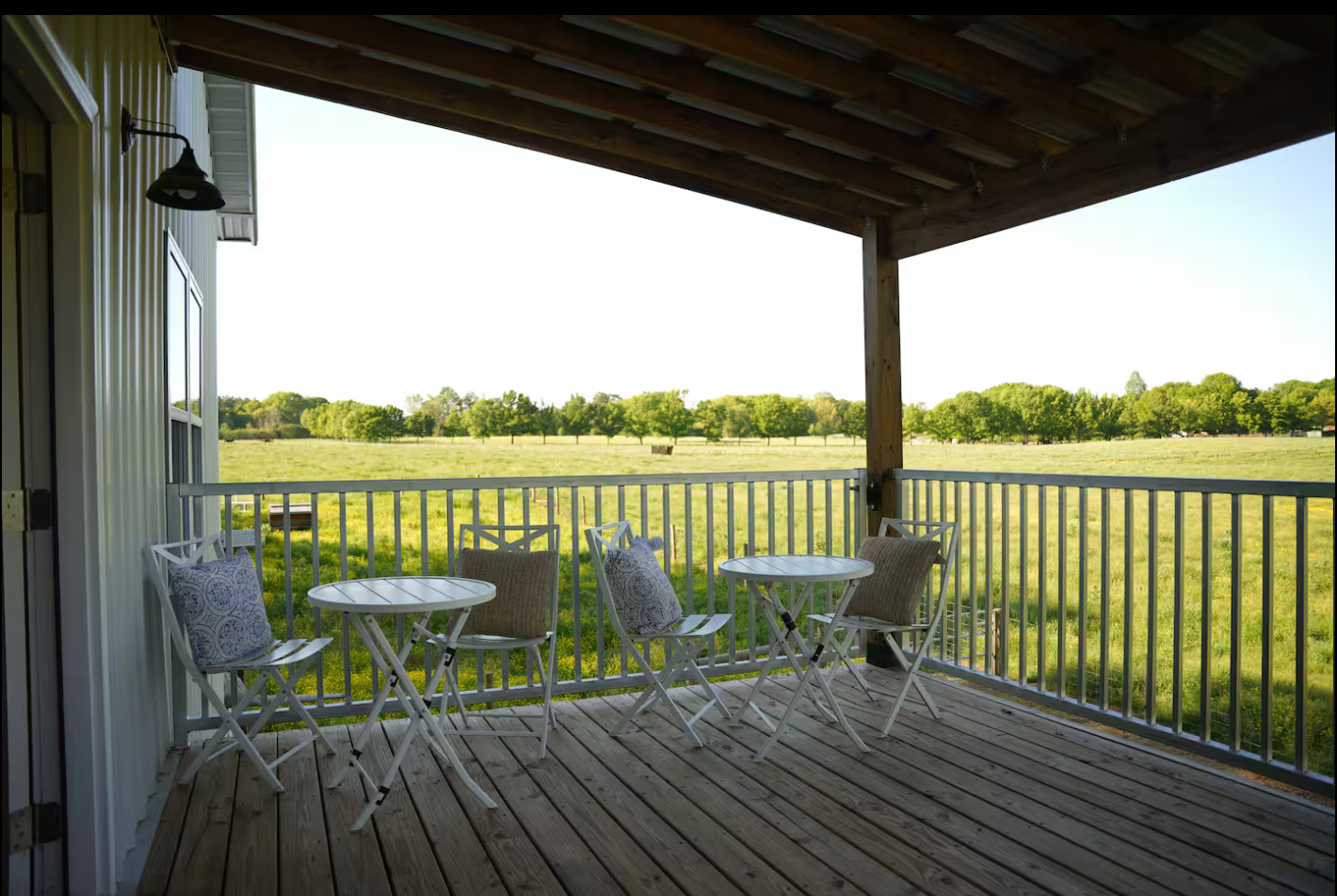 Enjoy the serenity of nature from the porch