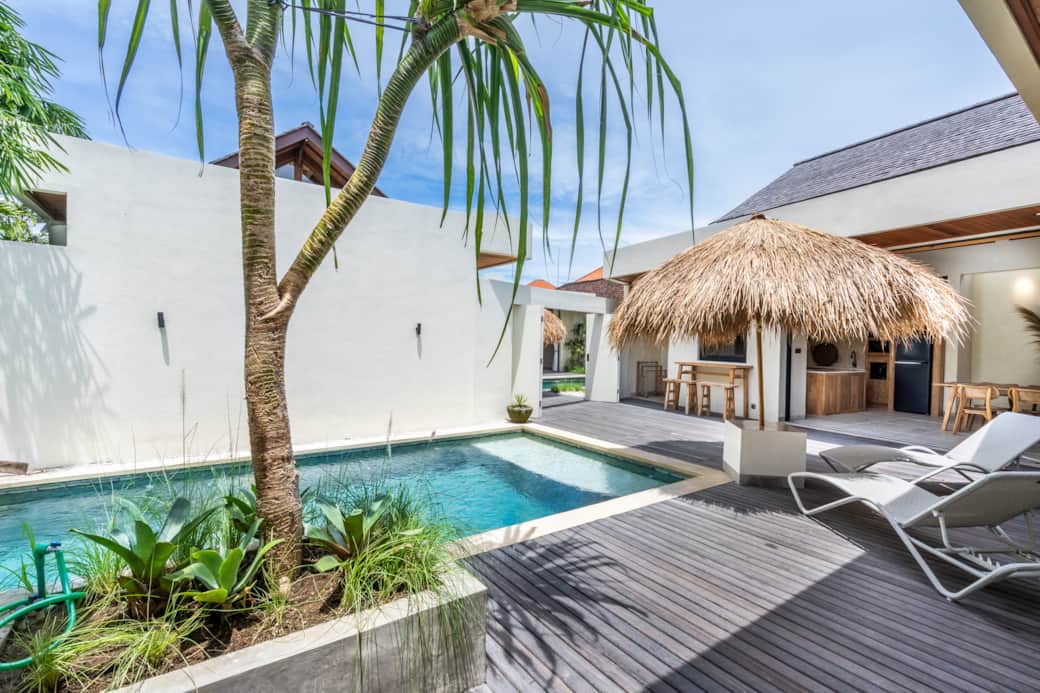 Pool Area With Joining Door To Kin House 2 Pool Area With Joining Door To Kin House 2