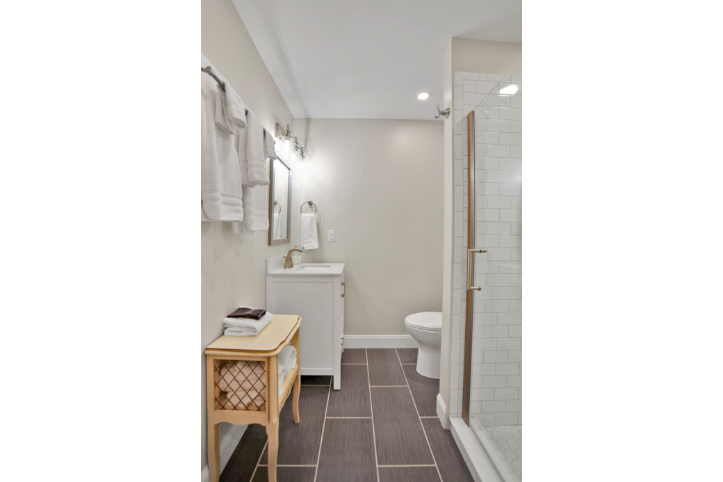 Private Bathroom with walk in shower, soaps provided