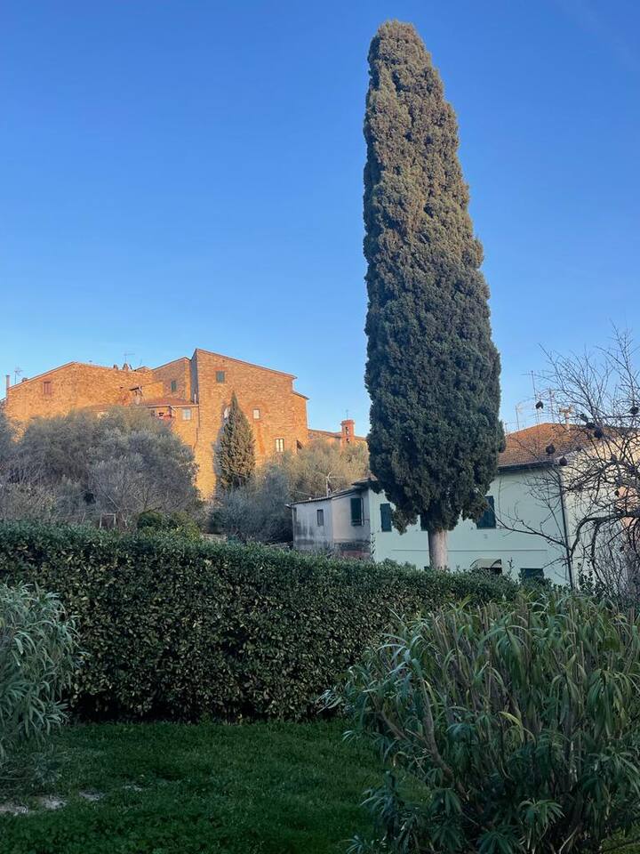 Il Giardino privato sul retro con vista sul Borgo Medioevale di Suvereto