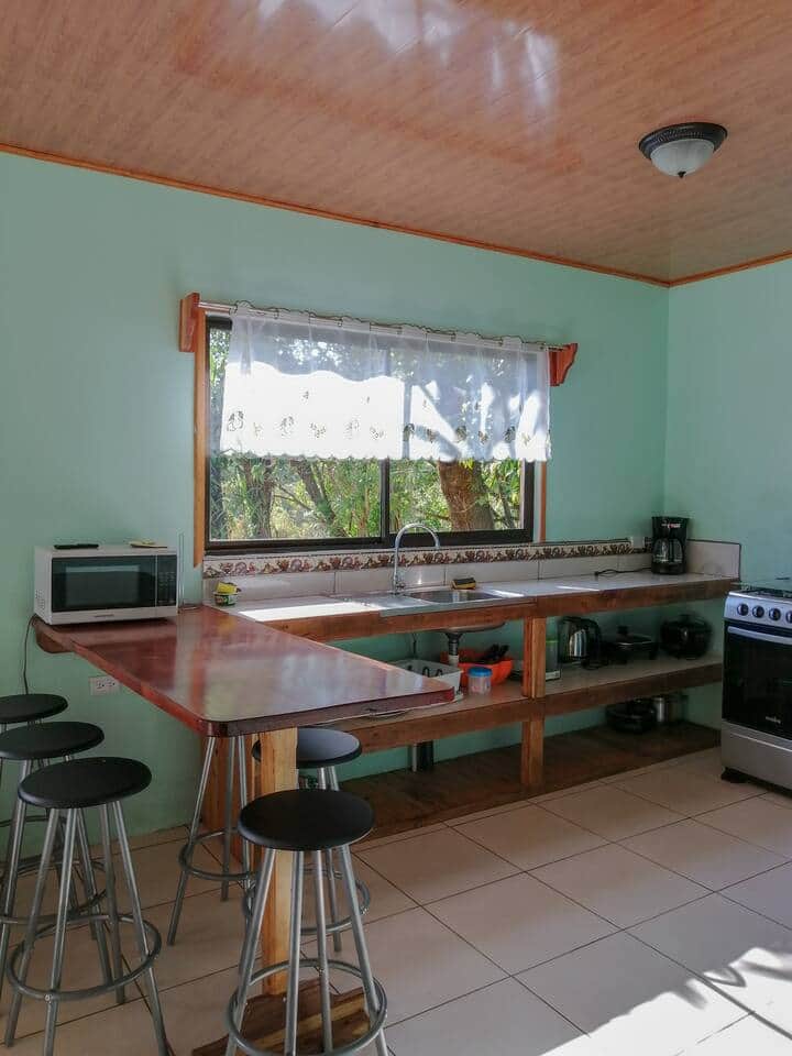 Cocina y utensilios para cocinar.