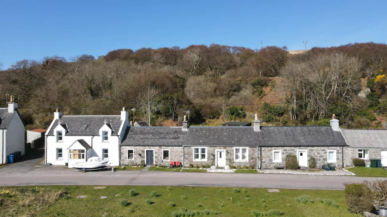 View of the cottage (2nd from left)
