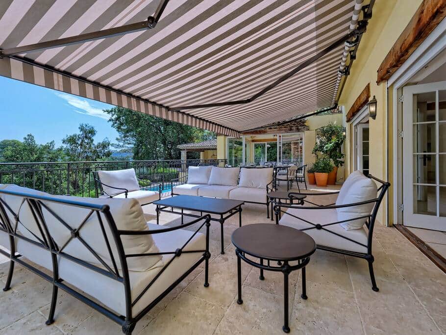 Relaxing area of the terrace