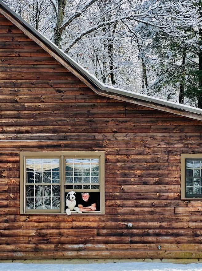 Wolf Lodge Fryeburg Dog Winter