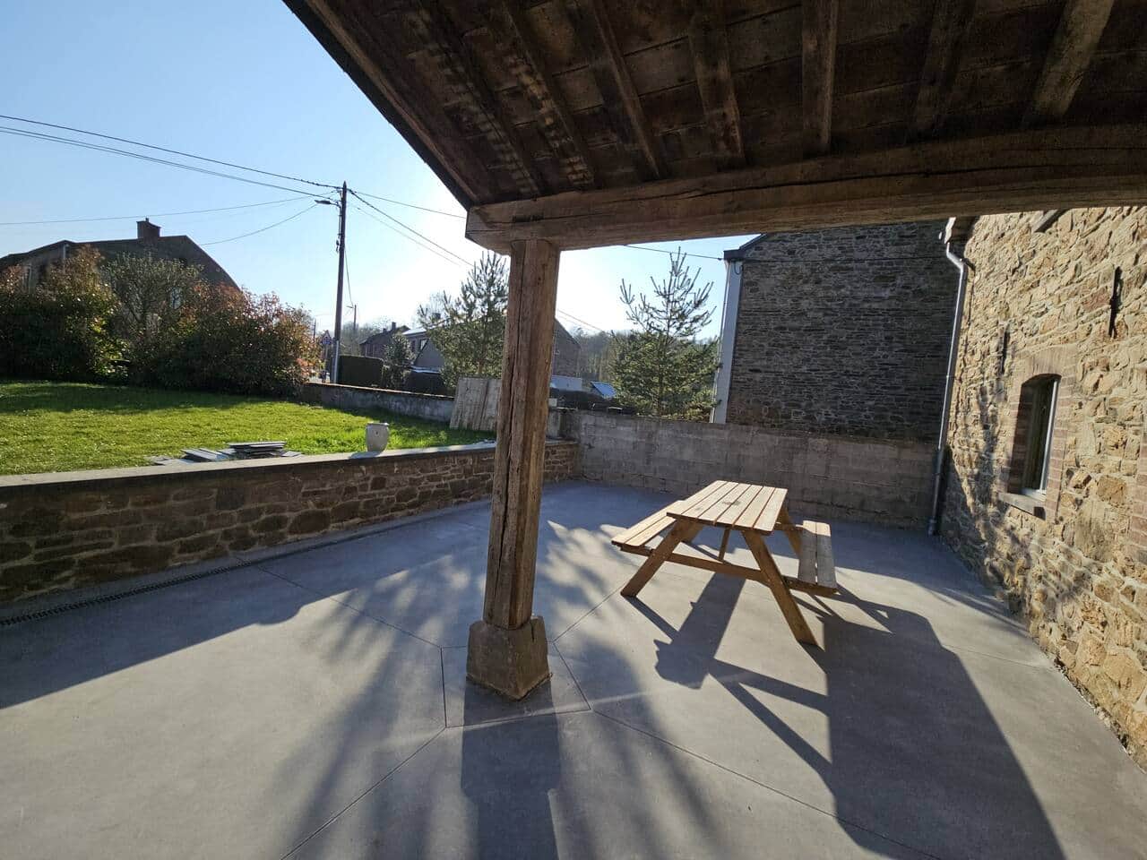 Terrasse exposée au sud