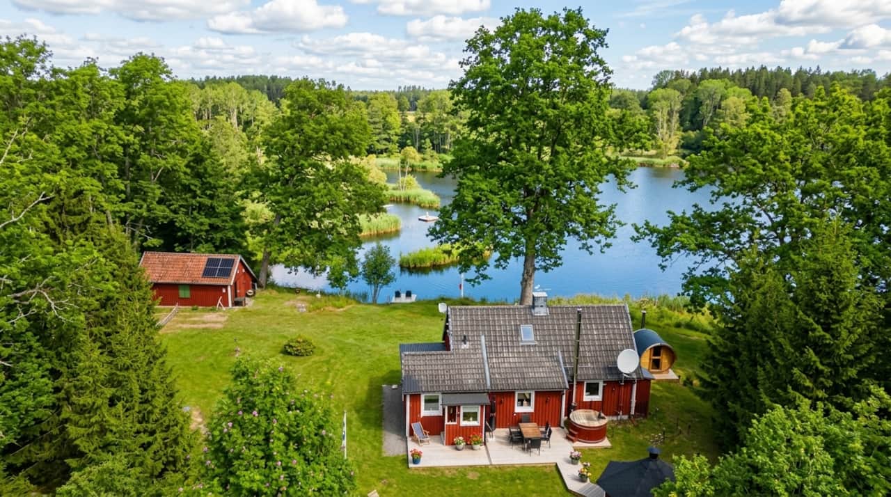Ferienhaus mieten am Wasser - Emålund in Schweden