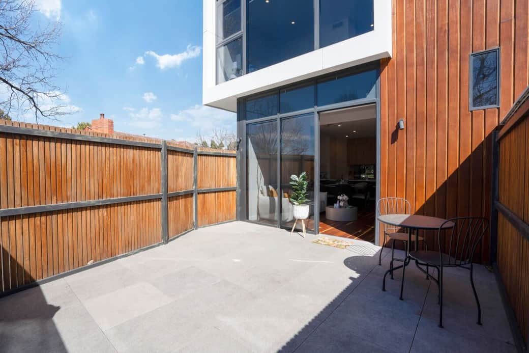 Court yard of the townhouse