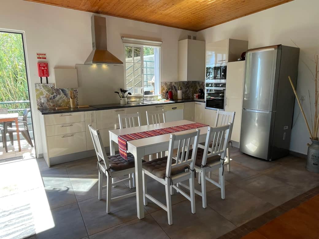 Second floor kitchen and BBQ dinning