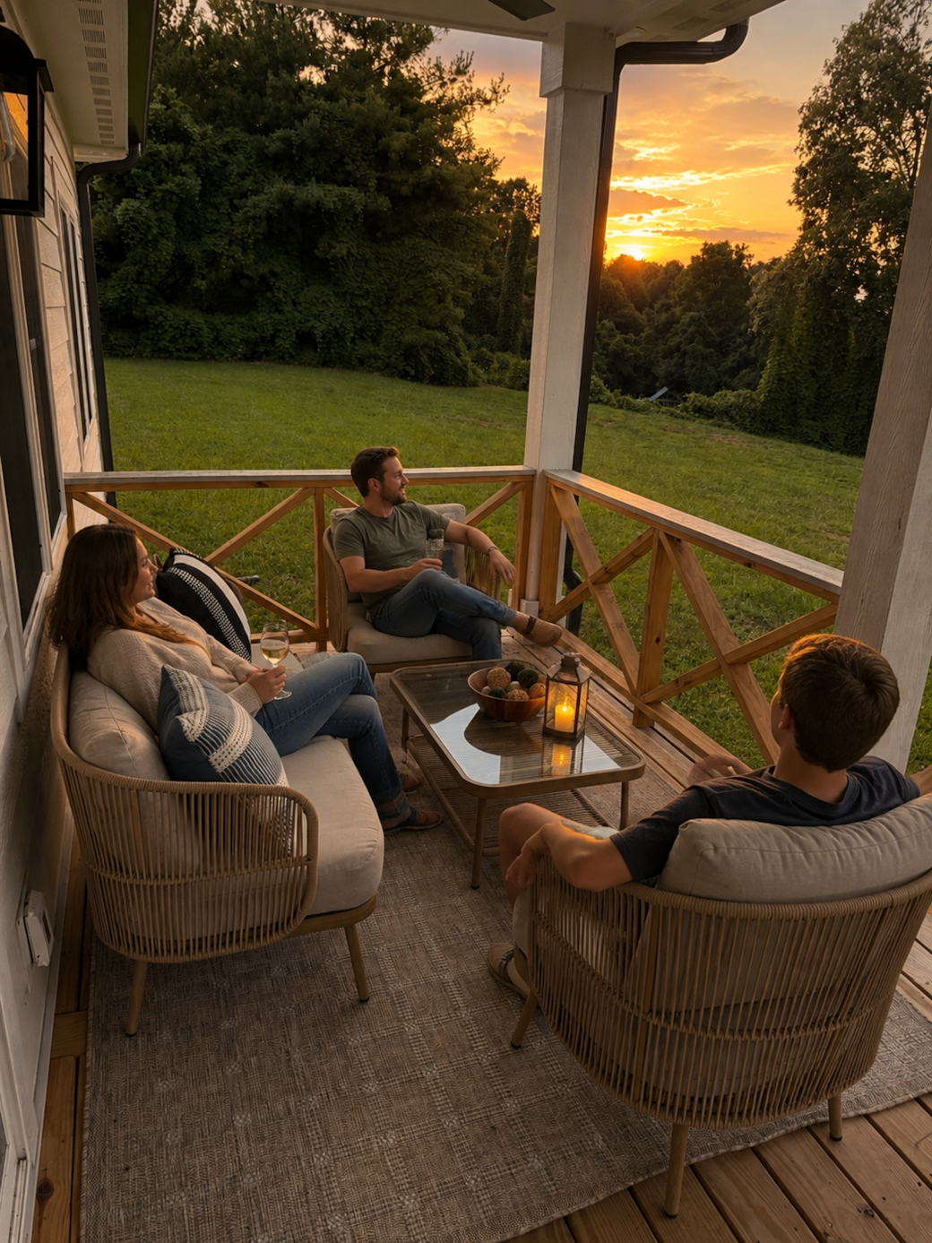 Back covered porch