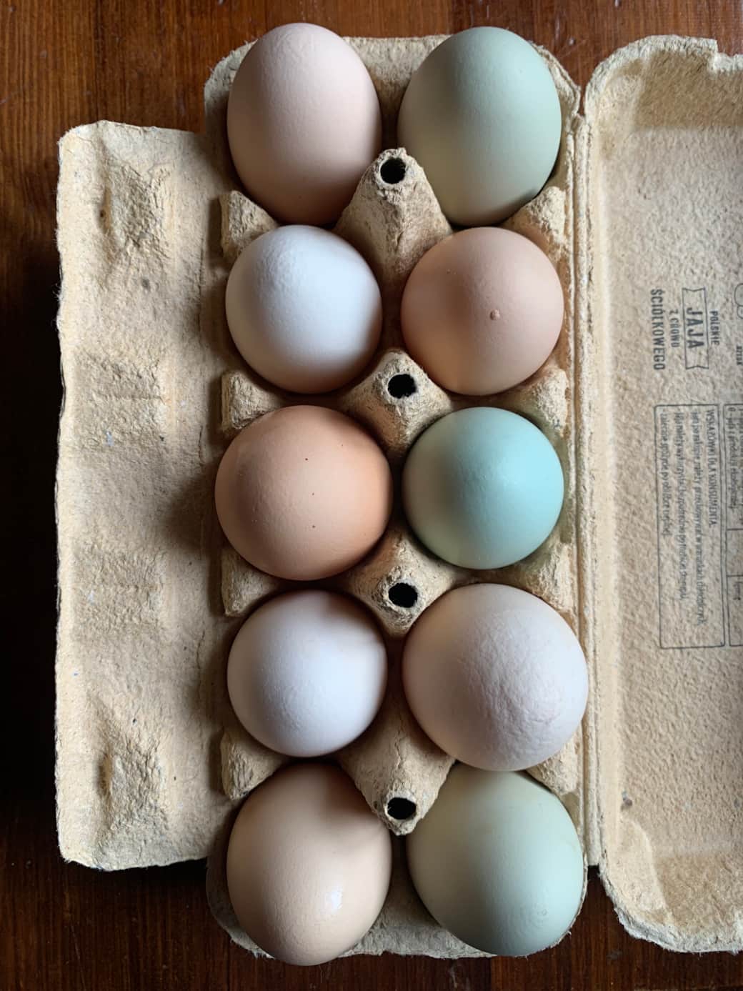 Fresh eggs from our happy free range chickens available for sale to our guests