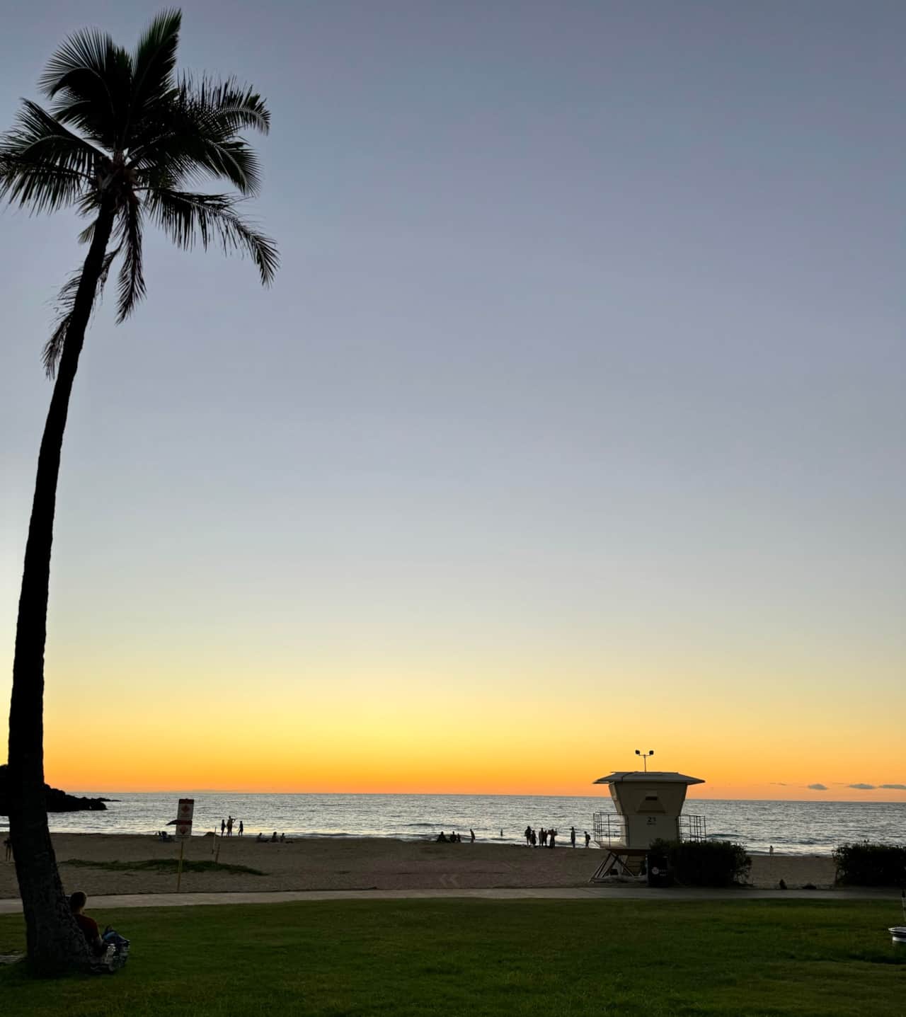Sunset from Hapuna Beach