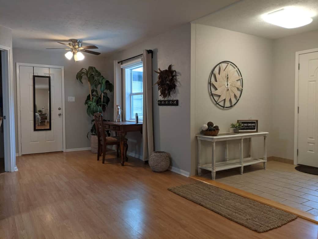 Study area with a big window