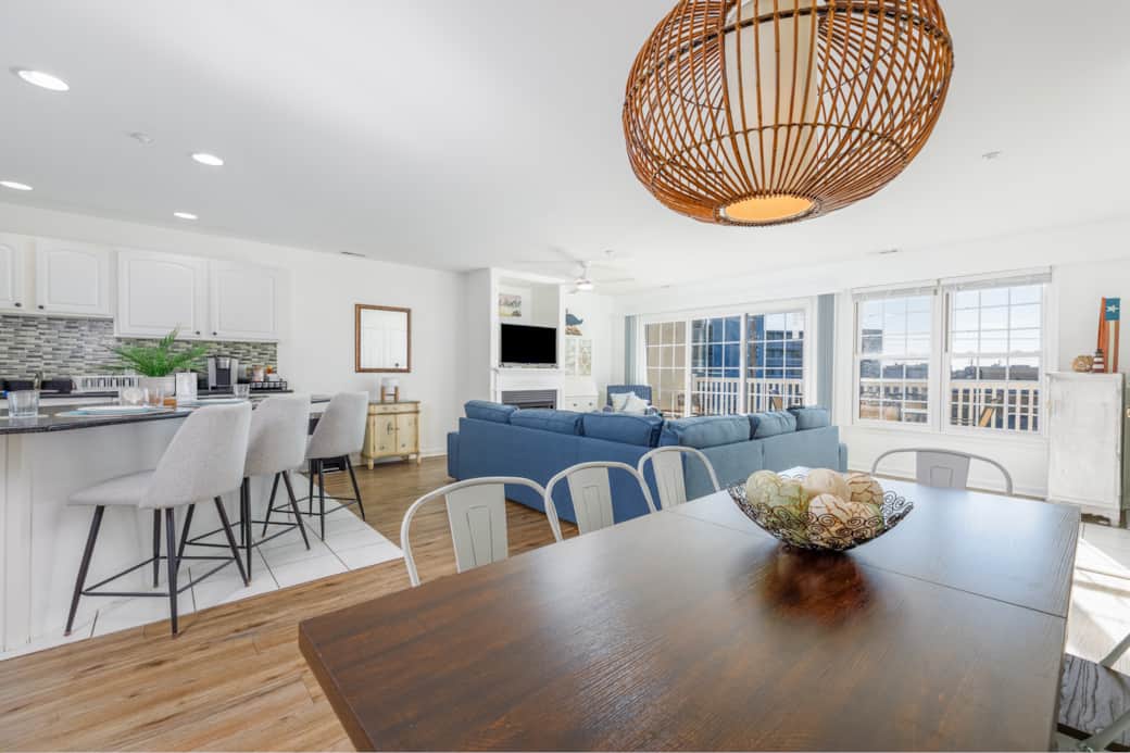 You will enjoy a bright, open concept common area that flows seamlessly