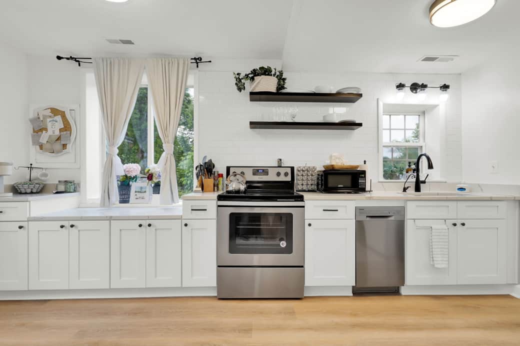 Fully stocked kitchen