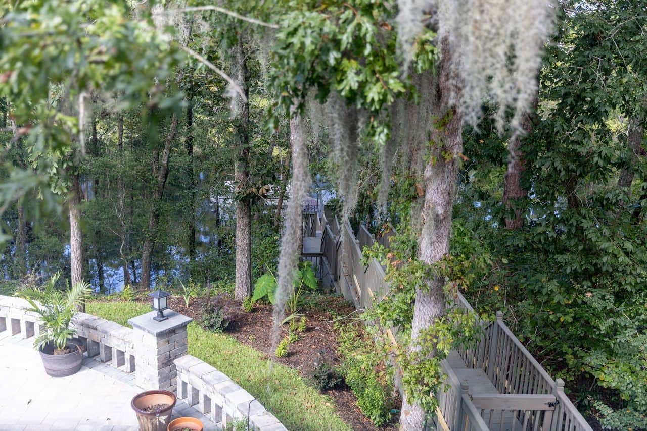 Walkway Down To Dock on Waccamaw River