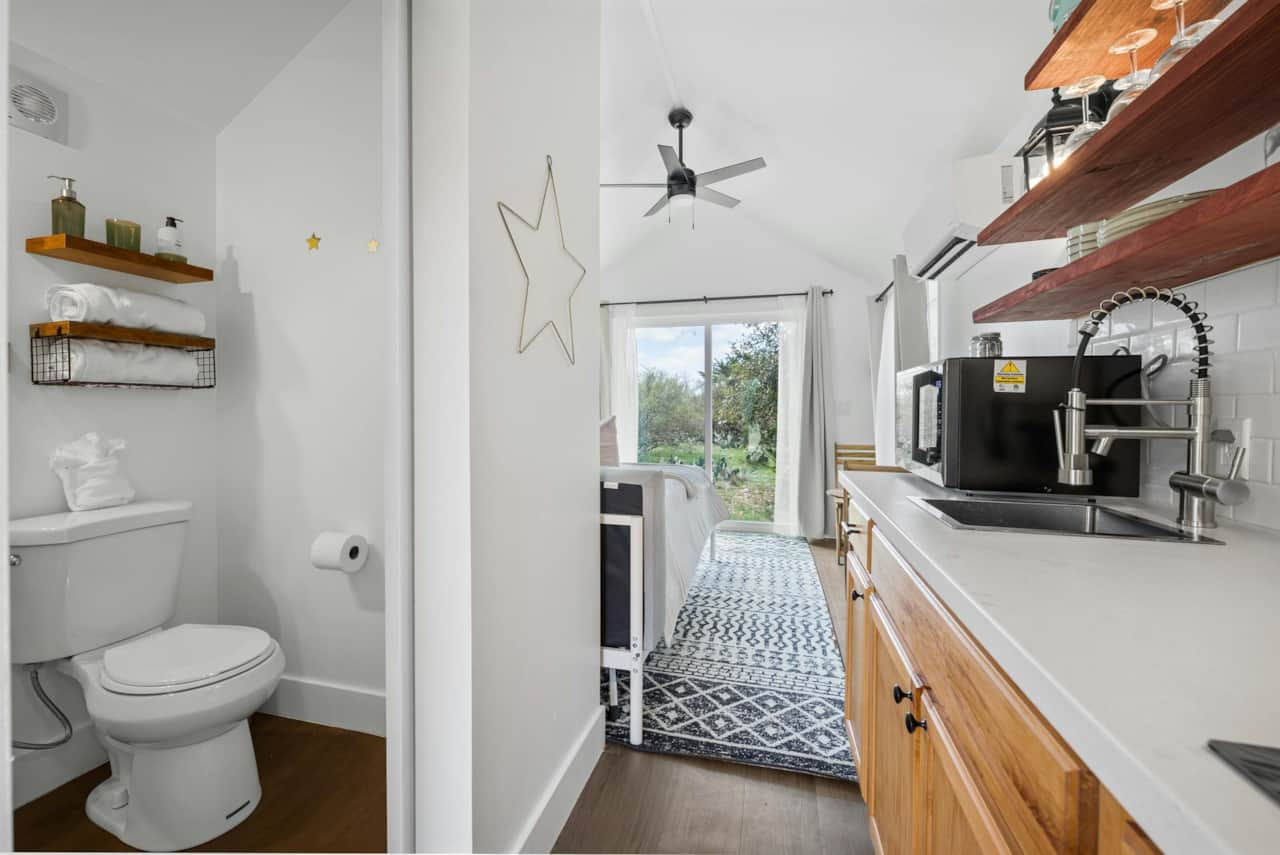 Entering the tiny home