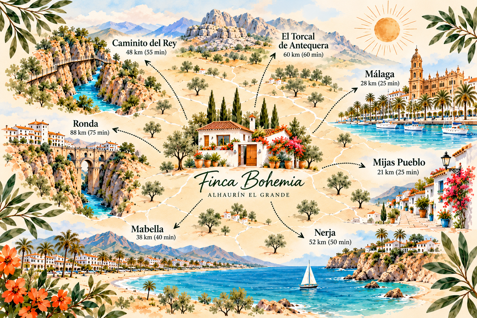 Finca Bohemia in the Andalusian countryside
