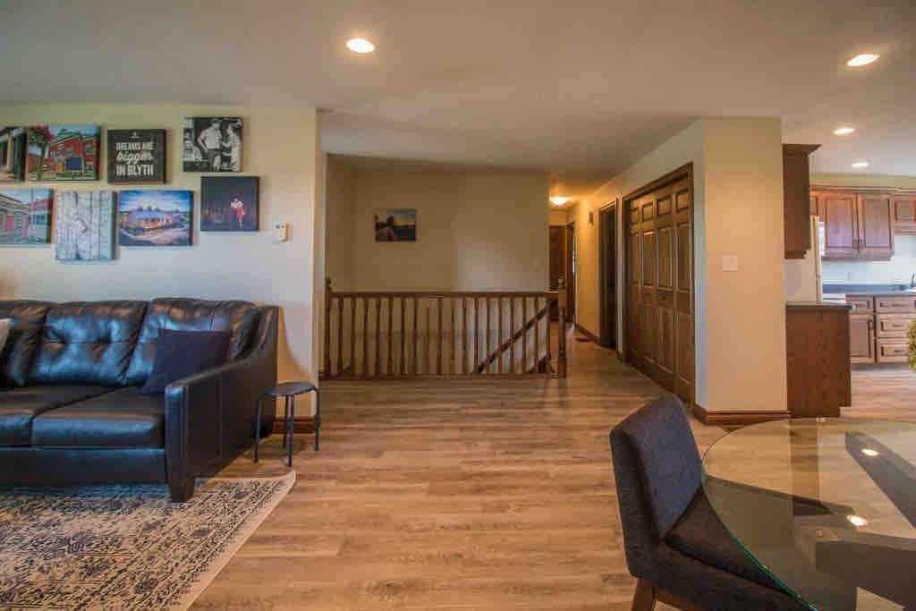 View from living room to hallway