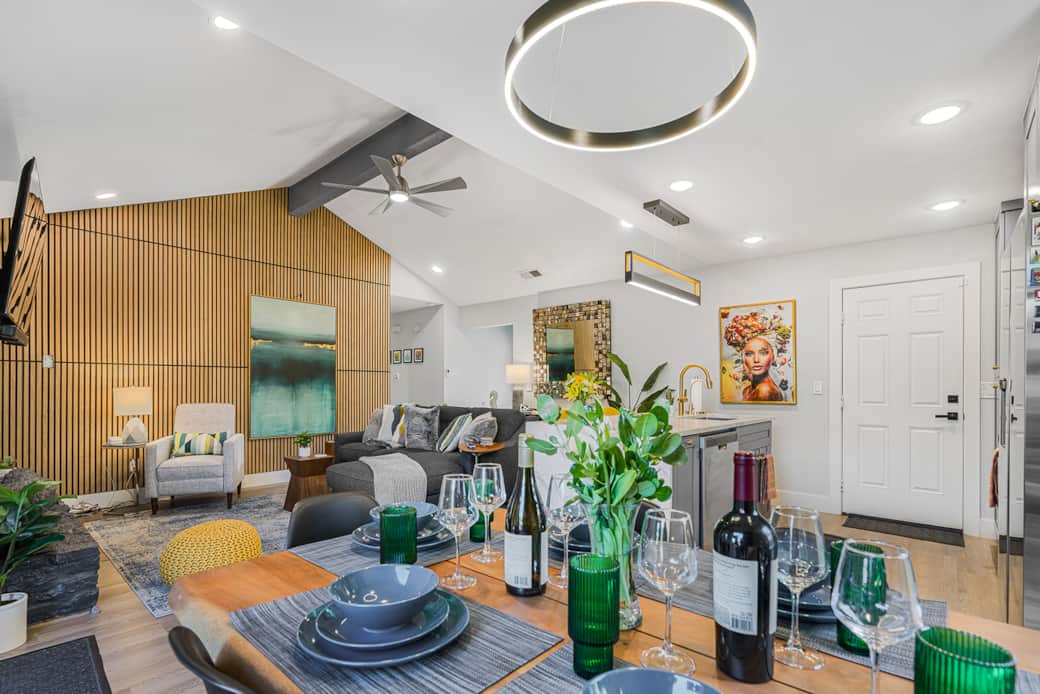 Dining + living room