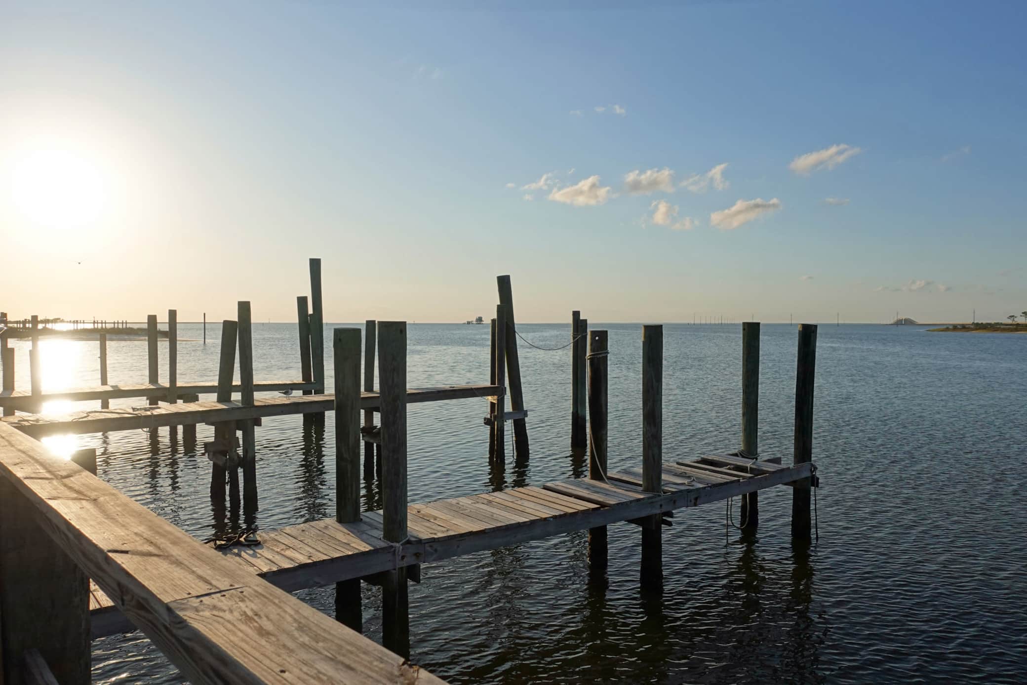 Docks on Dauphin Island