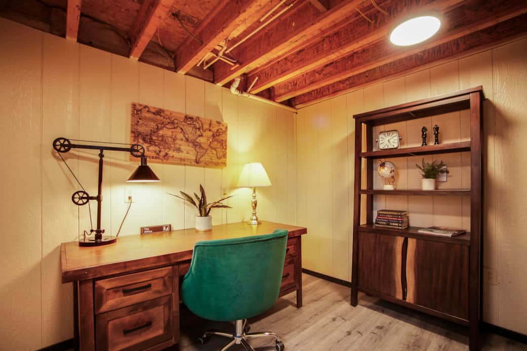 Large, private office, walk out basement level, High Speed Internet provided 