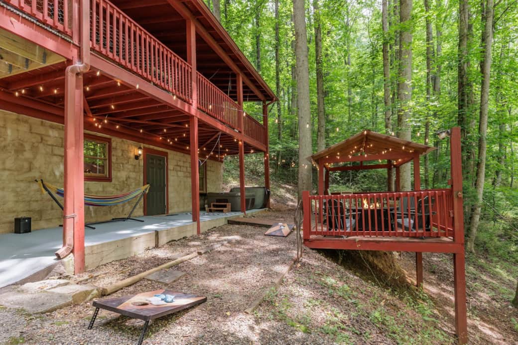 Deck Hammock Firepit HotTub OutdoorGames Whittier Cherokee BrysonCity Sylva Deck Hammock Firepit HotTub OutdoorGames Whittier Cherokee BrysonCity Sylva