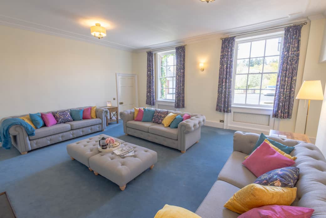 The Old Rectory sitting room, view from the far corner