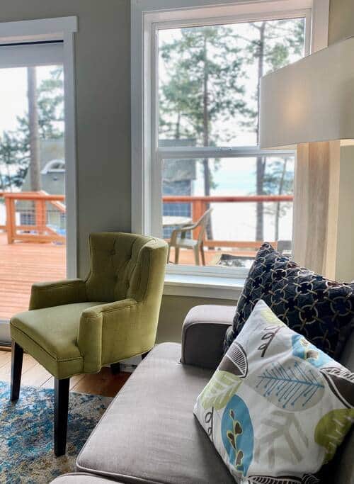 Living room - water views