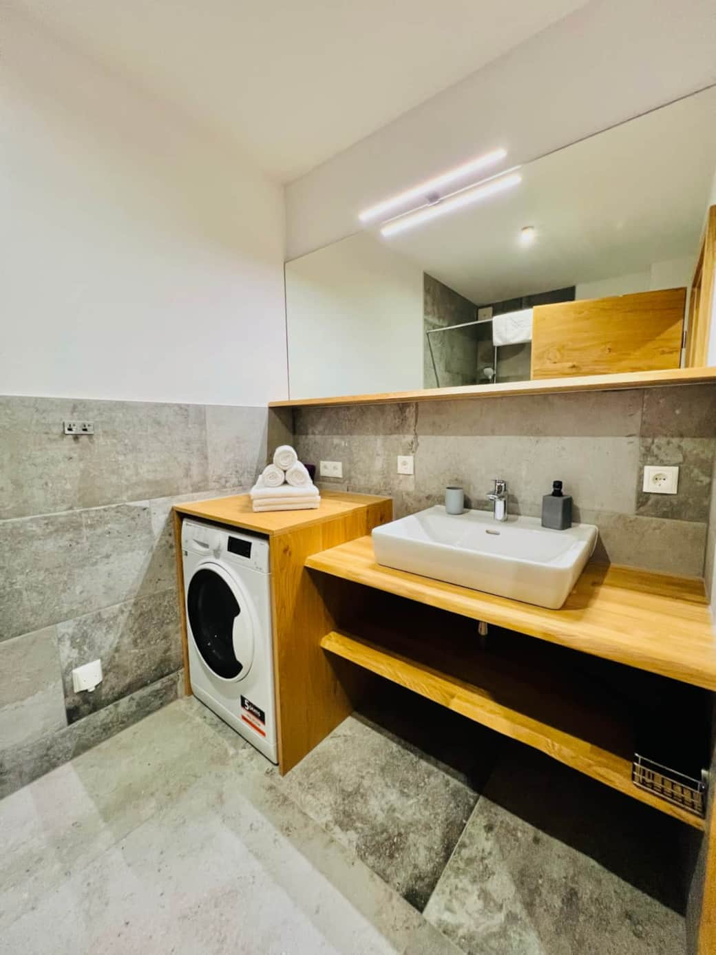 Bathroom #1 with  washer-dryer