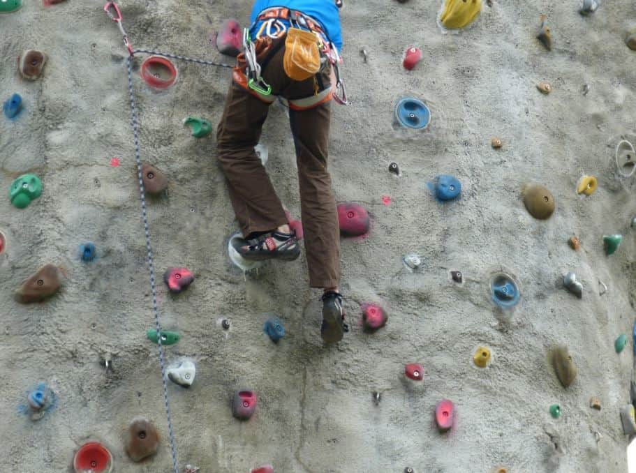 Indoor rock climbing
