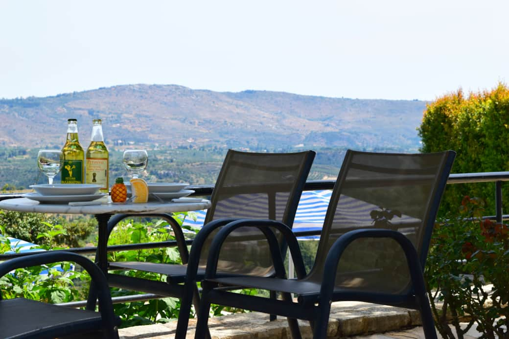 Lunch by the pool, Villa Vaggelio, private pool