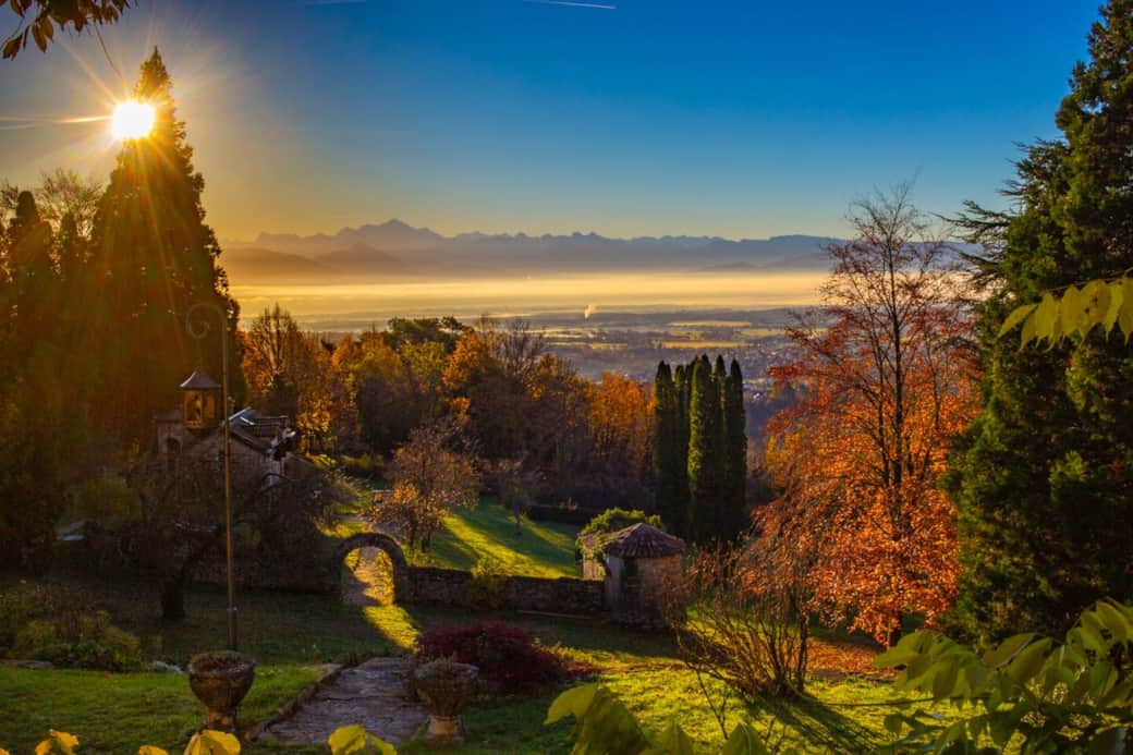 Open views towards Mont-Blanc from the main terrace Open views towards Mont-Blanc from the main terrace