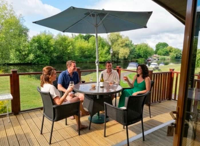 Relaxing on the Decking