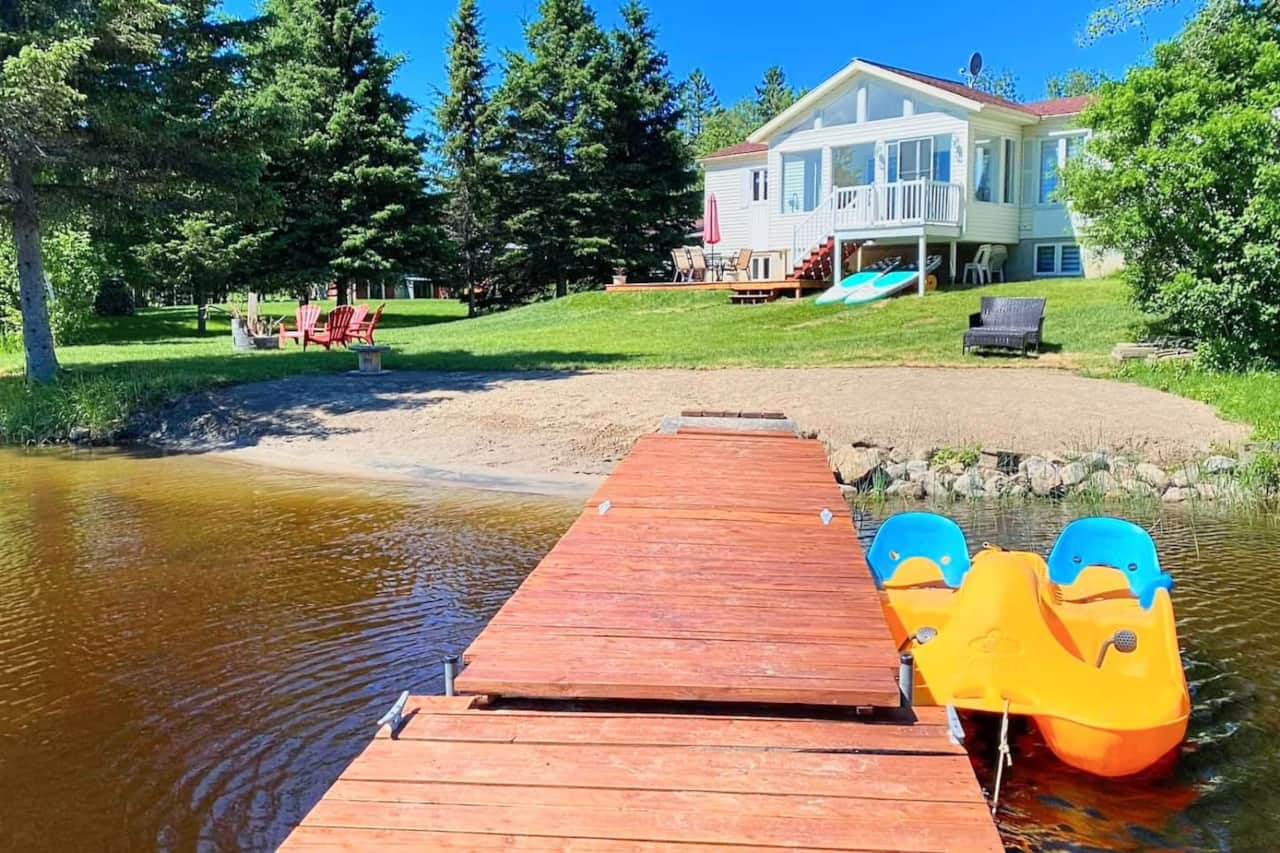 Dock and small beach 