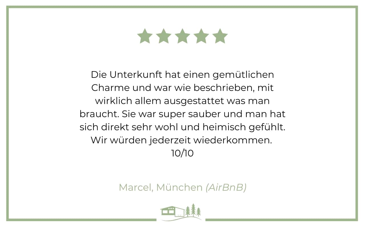 Bewertung Ferienhaus Tannenblick Rochlitz