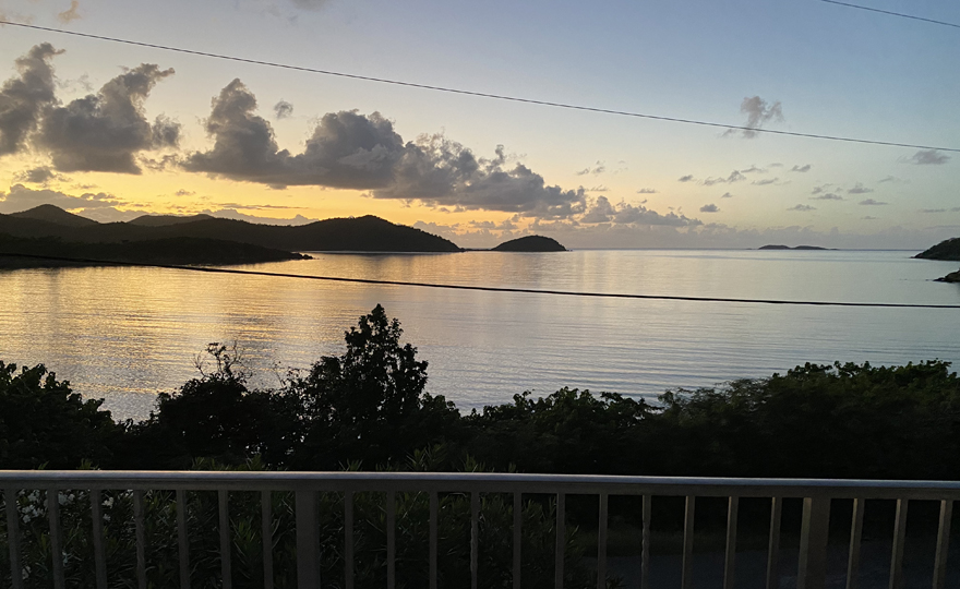 Sunrise over Hurricane Hole