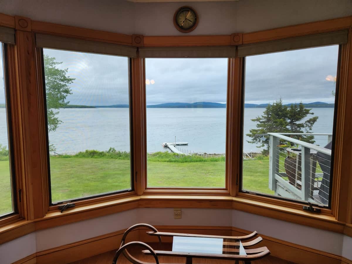 View from sitting area