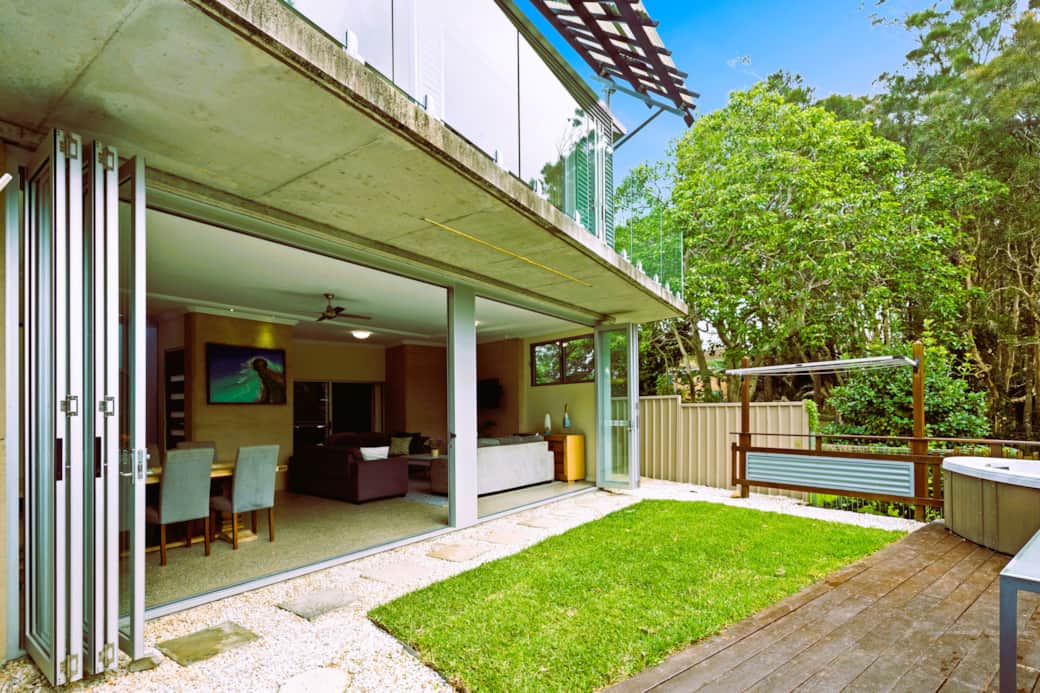 Courtyard facing inside