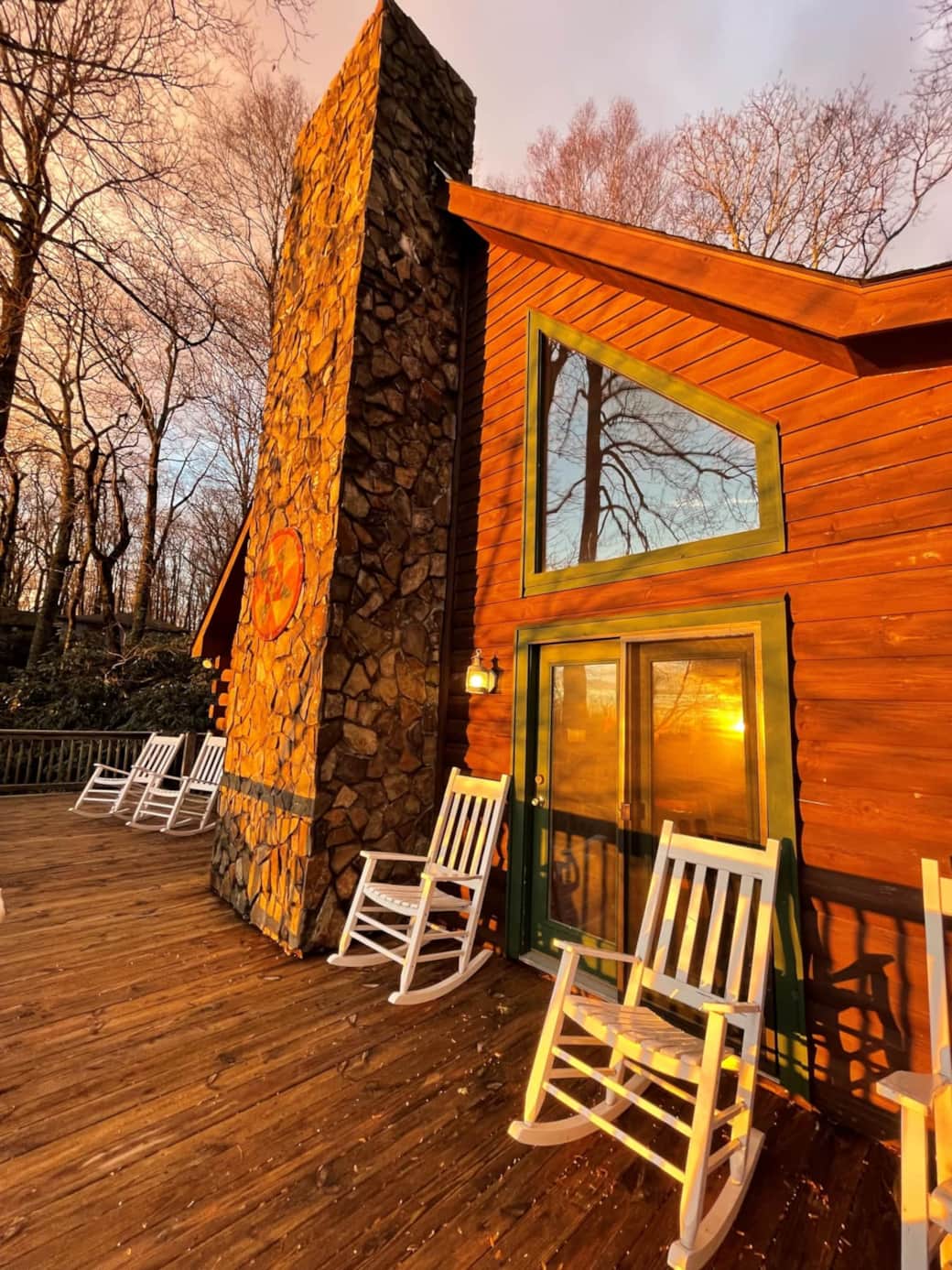 Cabin Front - Wrap-around porch Cabin Front - Wrap-around porch