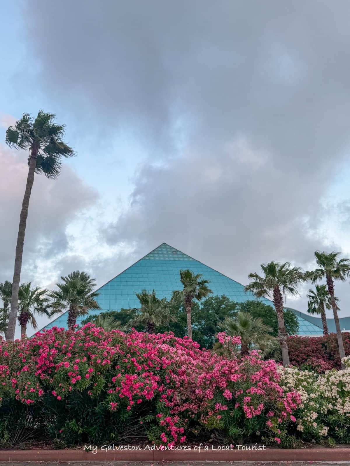 Moody Gardens pyramids in Galveston Texas