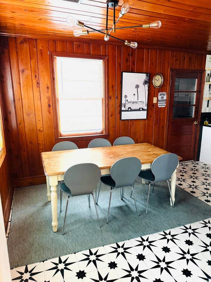 dining table with seating for 6