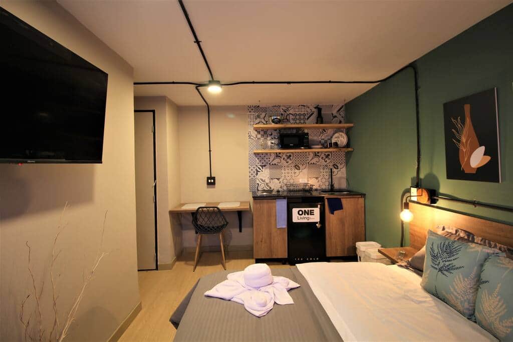 Apartamento con cama doble